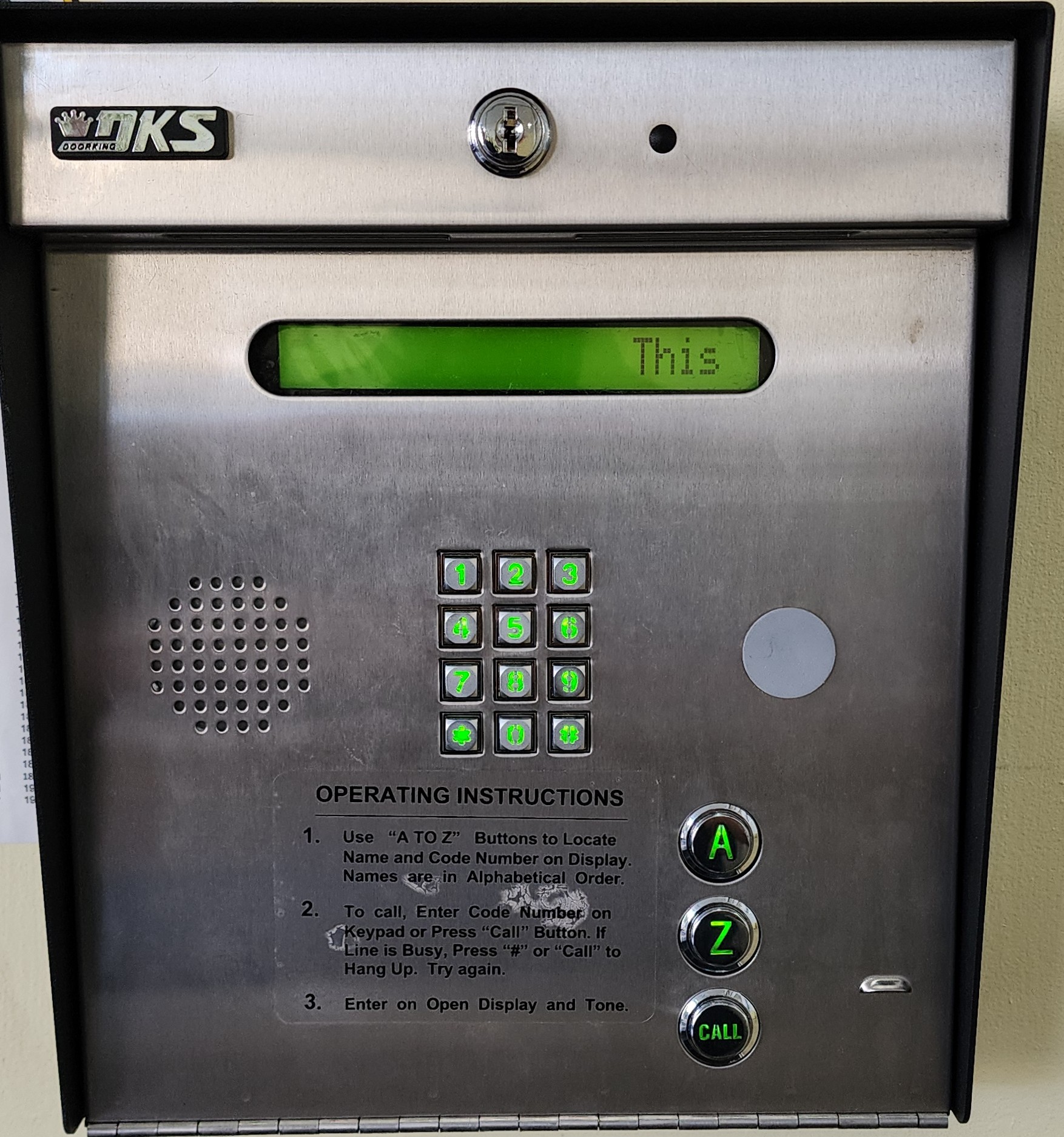 DoorKing telephone entry system repair and installation for Brooklyn buildings