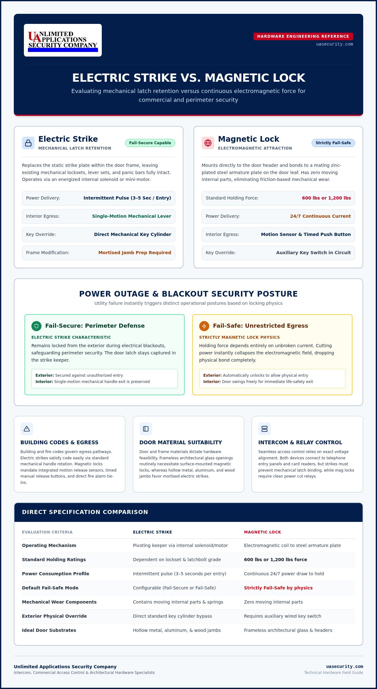 Electric Strike vs Magnetic Lock: Choosing the Right Access Control Hardware in 2026